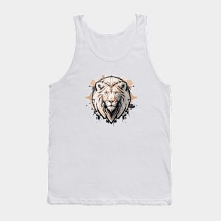 Graffiti Paint Lion Creative Inspiration Tank Top